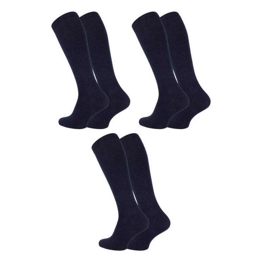 Meristanbul Seyahat Çorabı, 3 Adet, 43-46, %65 Pamuklu Çorap, Lacivert - 2