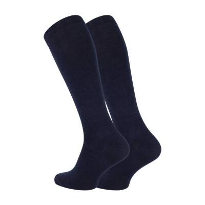 Meristanbul Seyahat Çorap, 43-46, %65 Pamuklu, Diz Altı, Lacivert - Meristanbul