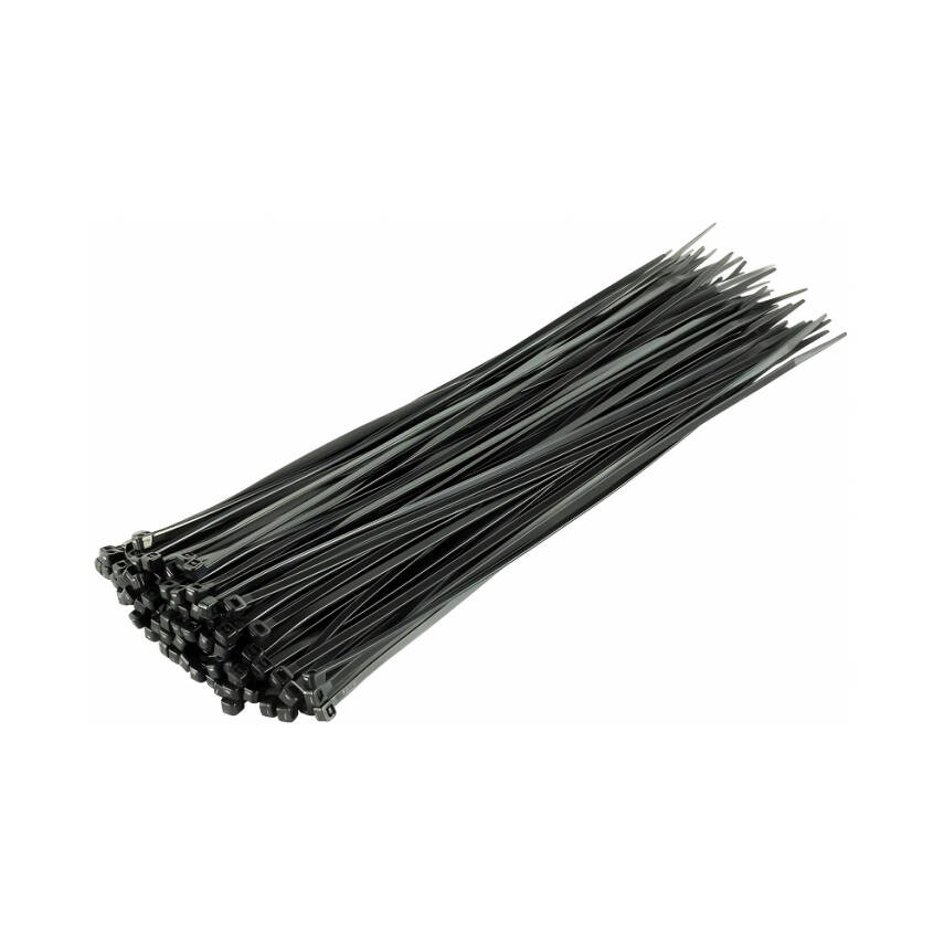 Meşem Kablo Bağı, 100'lü Paket Plastik Kelepçe, 3.6 mm, 150 mm, Siyah - 2