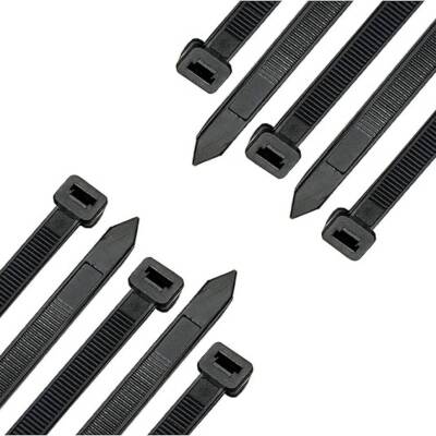 Meşem Kablo Bağı, 100'lü Paket Plastik Kelepçe, 3.6 mm, 150 mm, Siyah - 5