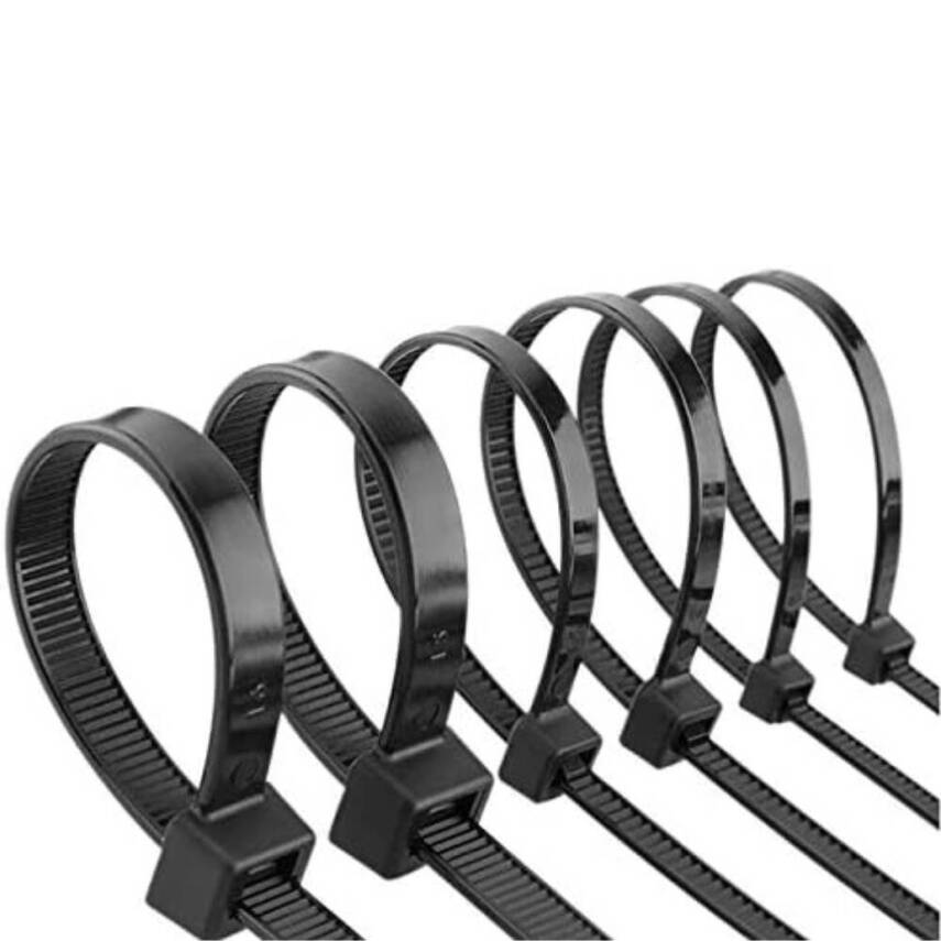 Meşem Kablo Bağı, 100'lü Paket Plastik Kelepçe, 3.6 mm, 150 mm, Siyah - 9