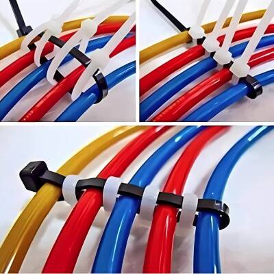 Meşem Kablo Bağı, 100'lü Paket Plastik Kelepçe, 3.6 mm, 200 mm, Siyah - 6