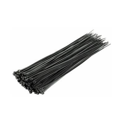 Meşem Kablo Bağı, 100'lü Paket Plastik Kelepçe, 3.6 mm, 300 mm, Siyah - 2