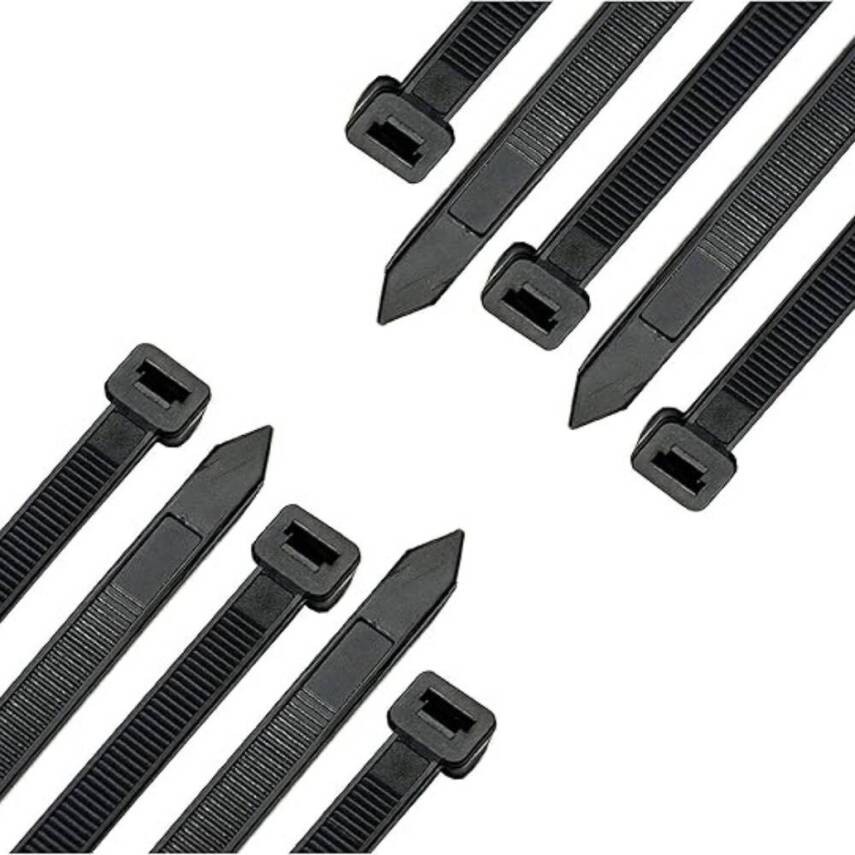 Meşem Kablo Bağı, 100'lü Paket Plastik Kelepçe, 3.6 mm, 300 mm, Siyah - 5