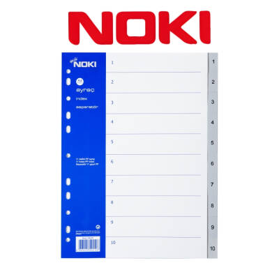 Noki A4 Separatör, 1-10 Rakamlı, Düzenli Arşivleme İçin, Uzun Ömürlü - 3