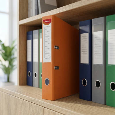 Noki Büro Klasörü, Dar Çakmaklı, A4 Boyut, Turuncu - 3