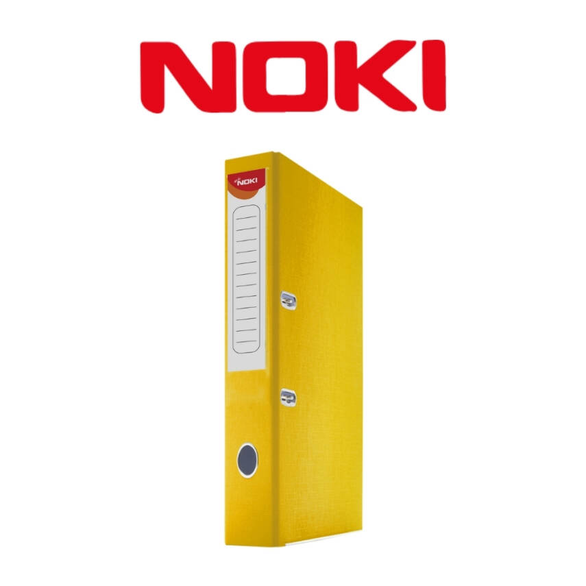 Noki Büro Klasörü, Geniş Çakmaklı, A4 Boyut, Sarı - 2