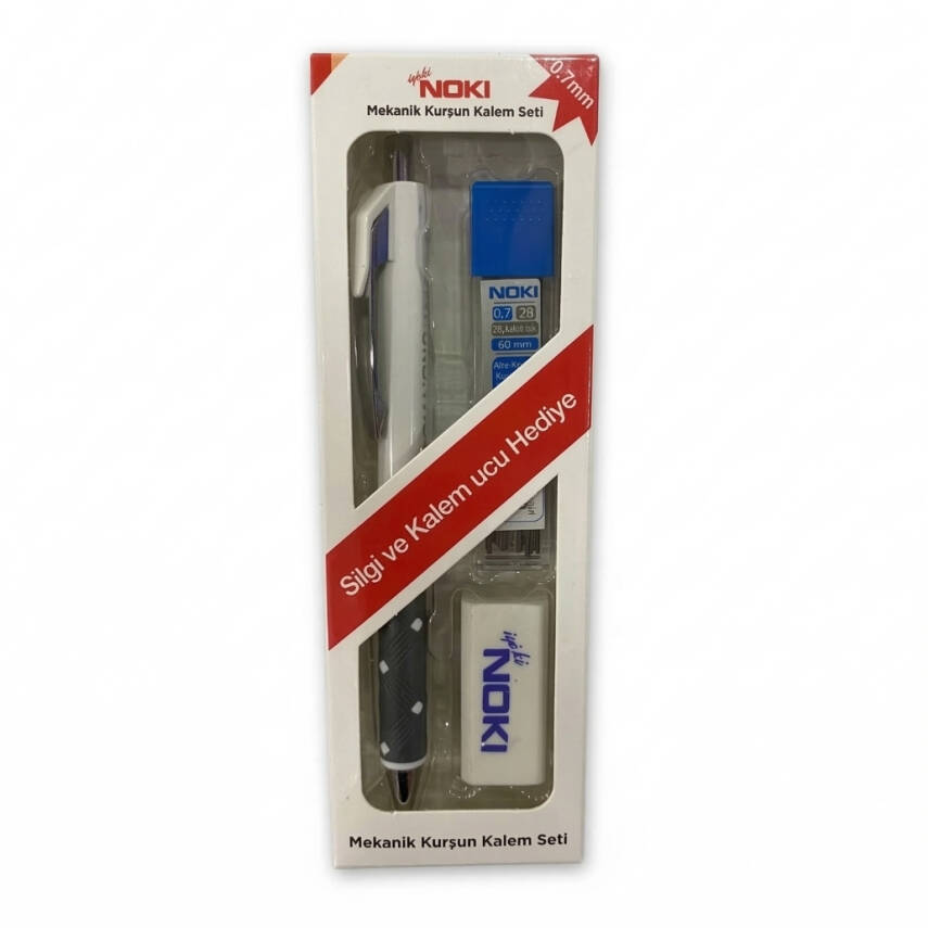 Noki Diamond Okul Seti, 0.7 mm Versatil Kalem, Silgi - Uç Hediyeli - 1