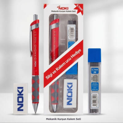 Noki Diamond Okul Seti, 0.7 mm Versatil Kalem, Silgi - Uç Hediyeli - 2