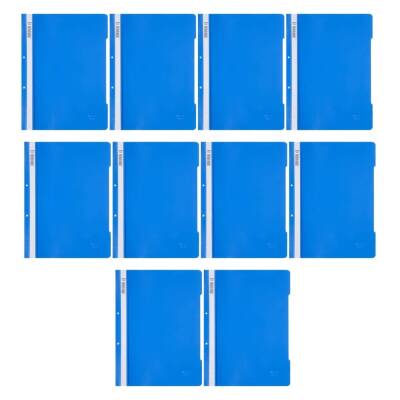 Noki Eco Telli Dosya, 10 Adet, 50'li Paket, A4, 2 Delikli, Mavi - 2