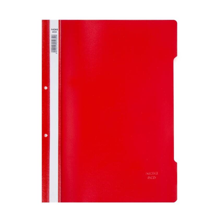 Noki Eco Telli Dosya, 50'li Paket, A4 Boyut, 2 Delikli Yapı, Kırmızı - 1