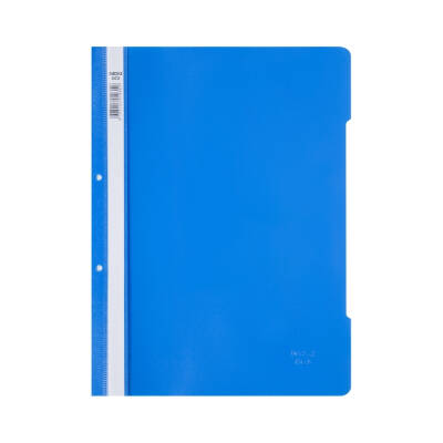 Noki Eco Telli Dosya, 50'li Paket, A4 Boyut, 2 Delikli Yapı, Mavi - Noki