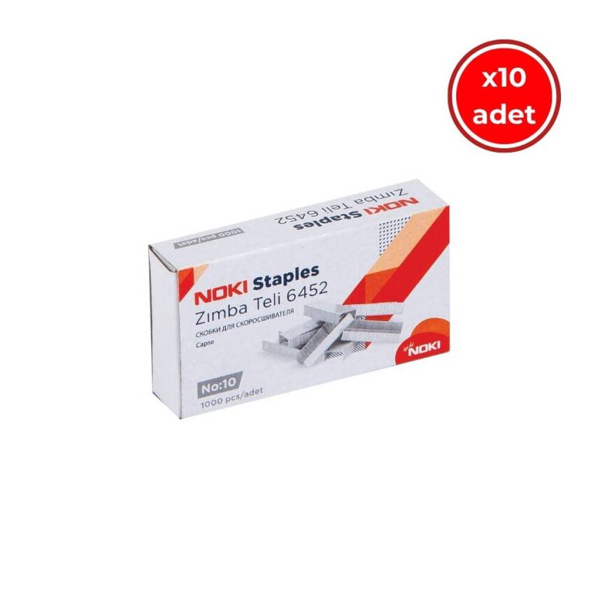 Noki Zımba Teli No: 10, 1000 Adet, 10 Adet Kutu, Dayanıklı Kullanım - 1