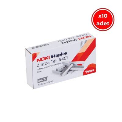 Noki Zımba Teli No: 24/6, 1000 Adet, 10 Adet Kutu, Dayanıklı Kullanım - Noki