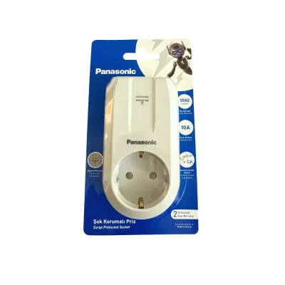 Panasonic Tekli Fiş Priz Akım Korumalı 1080J, Topraklı - 2