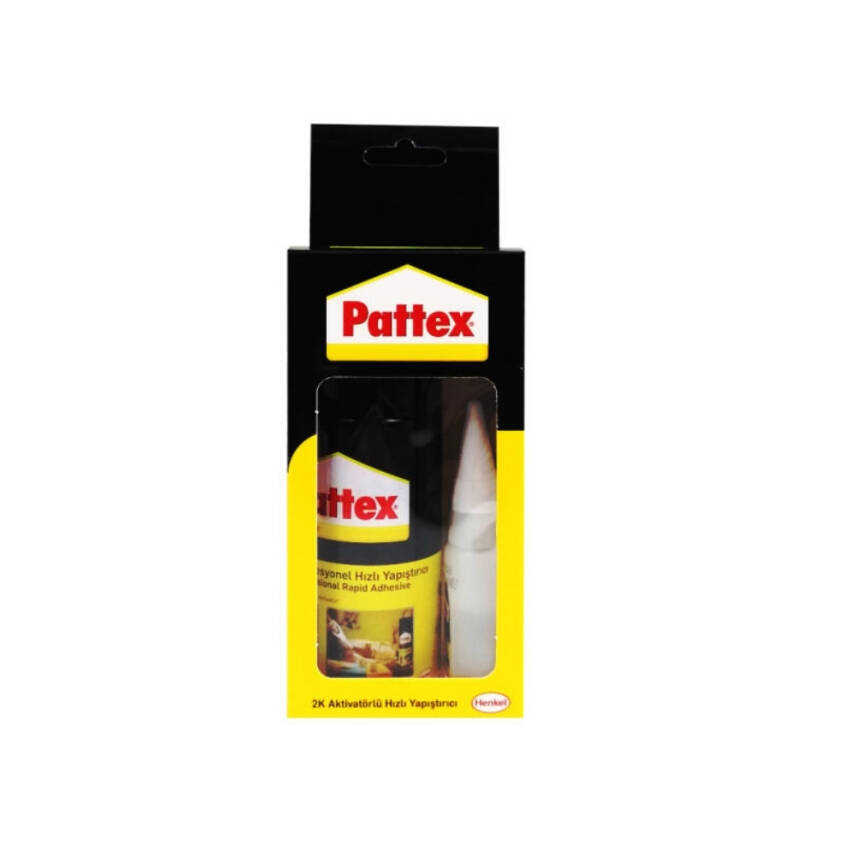 Pattex 2K Hızlı Yapıştırıcı, 100 ml Yapıştırıcı + 25 ml Aktivatör - 1
