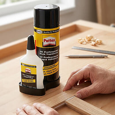 Pattex 2K Hızlı Yapıştırıcı, 400 ml Aktivatör + 100 ml Yapıştırıcı - 2