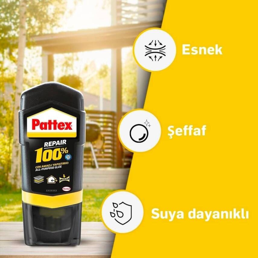 Pattex Çok Amaçlı Yapıştırıcı Repair %100, 50 gr, Dayanıklı ve Güçlü - 5