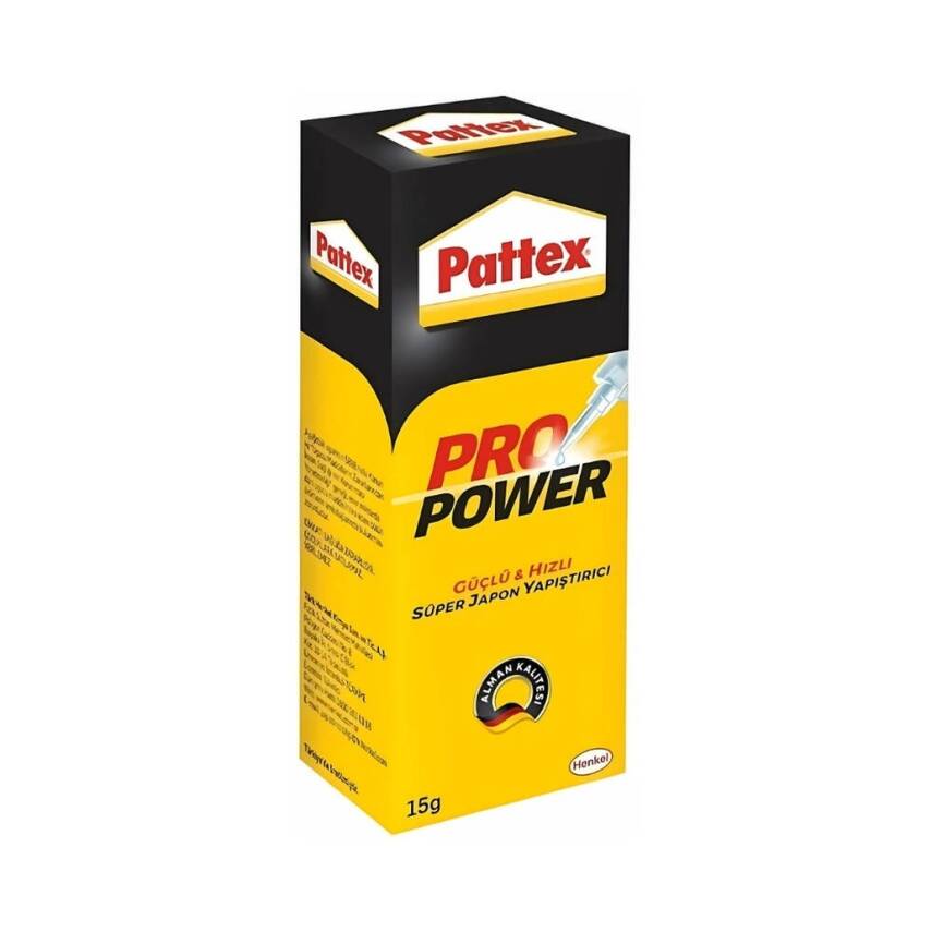 Pattex Pro Power Süper Japon Yapıştırıcı, 15 gr, Hızlı, Güçlü Yapışma - 1