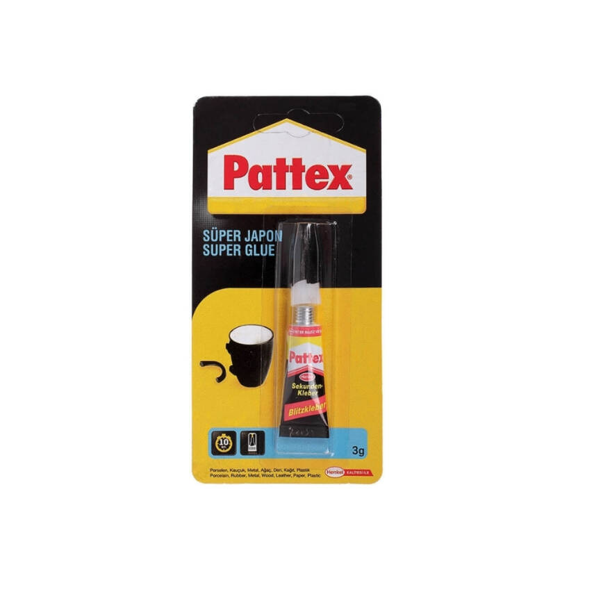 Pattex Süper Japon Yapıştırıcı, 10gr,Hızlı Kuruma,Çok Amaçlı,Dayanıklı - 1