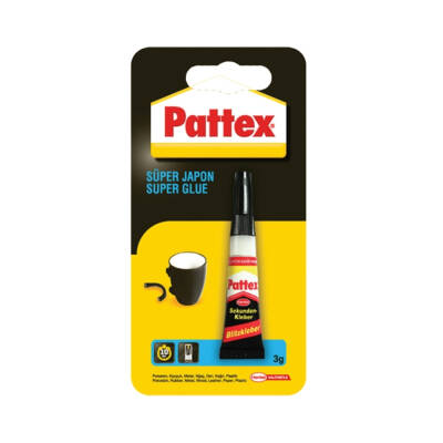 Pattex Süper Japon Yapıştırıcı, 3gr, Hızlı Kuruma,Çok Amaçlı,Dayanıklı - 1