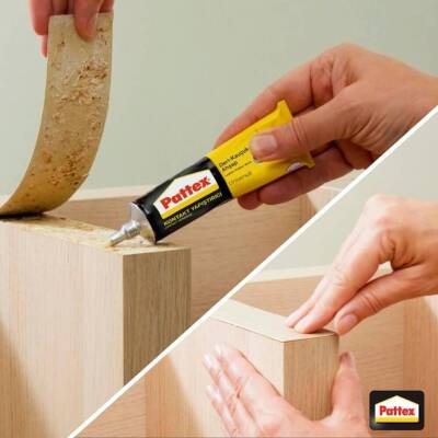 Pattex Kontak Yapıştırıcı, Deri Ahşap vb., Şeffaf, 58 ml, Su Geçirmez - 5