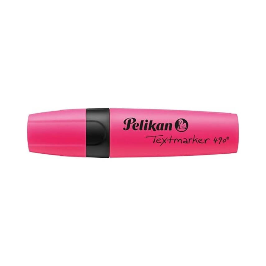 Pelikan Fosforlu Kalem 490, Pembe, Geniş Uçlu, Not ve Metin Vurgulama - 4