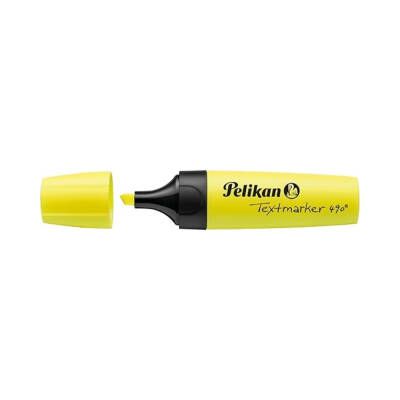 Pelikan Fosforlu Kalem 490, Sarı, Geniş Uçlu, Not ve Metin Vurgulama - 3