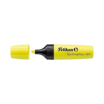 Pelikan Fosforlu Kalem 490, Geniş Uçlu, Not ve Metin Vurgulama, Sarı - 3