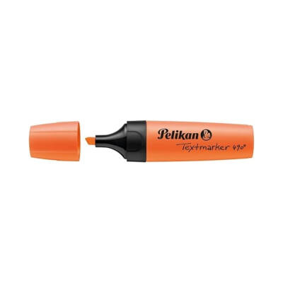 Pelikan Fosforlu Kalem 490, Turuncu, Geniş Uç, Not ve Metin Vurgulama - 3