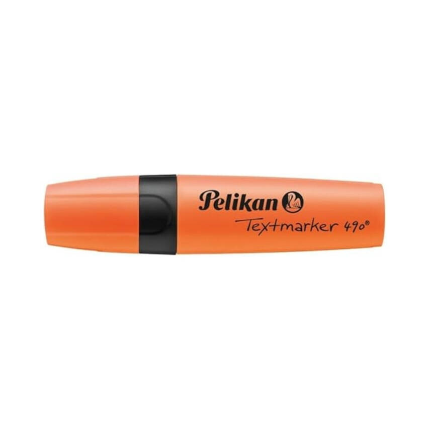 Pelikan Fosforlu Kalem 490, Turuncu, Geniş Uç, Not ve Metin Vurgulama - 4