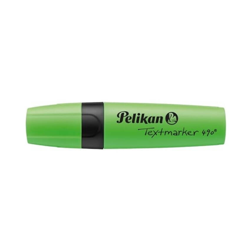 Pelikan | Fosforlu Kalem 490, Yeşil, Geniş Uçlu,Not ve Metin Vurgulama - 4