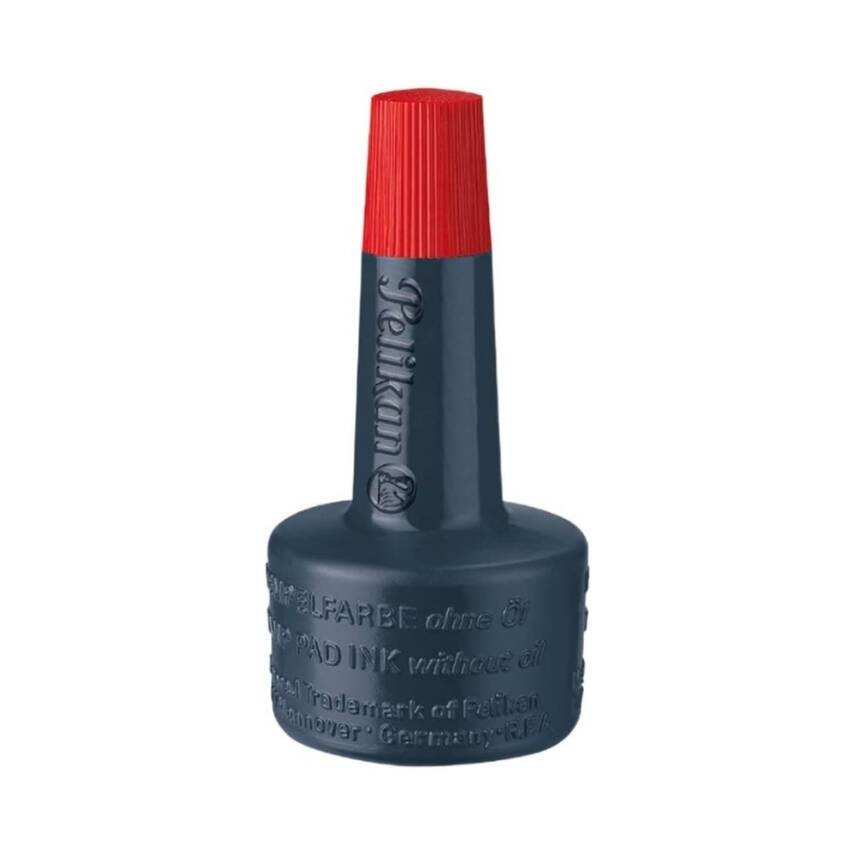 Pelikan Istampa Mürekkebi 28 ml, Kırmızı, Kaşe ve Mühürler İçin İdeal - 1