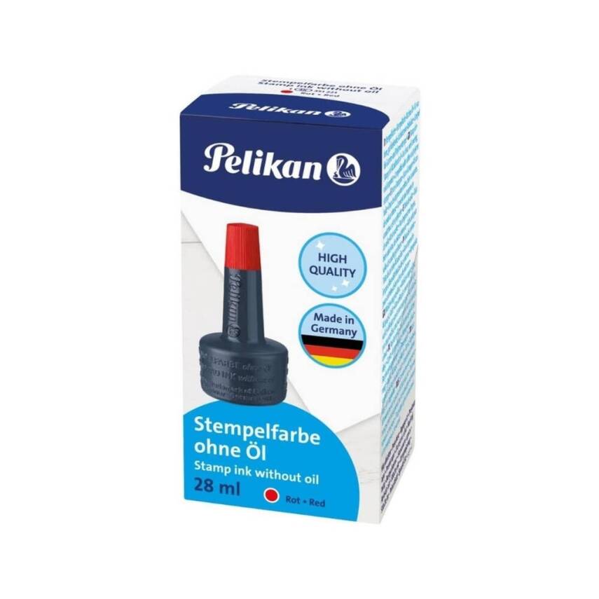 Pelikan Istampa Mürekkebi 28 ml, Kaşe ve Mühürler İçin İdeal, Kırmızı - 2