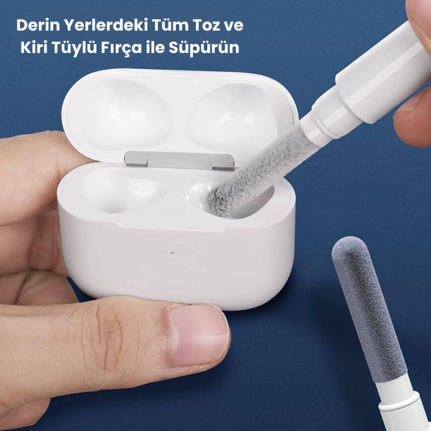 Rodoplu Basics Çok Amaçlı Kulaklık Temizleme Kiti, 3'ü 1 Arada Set - 5