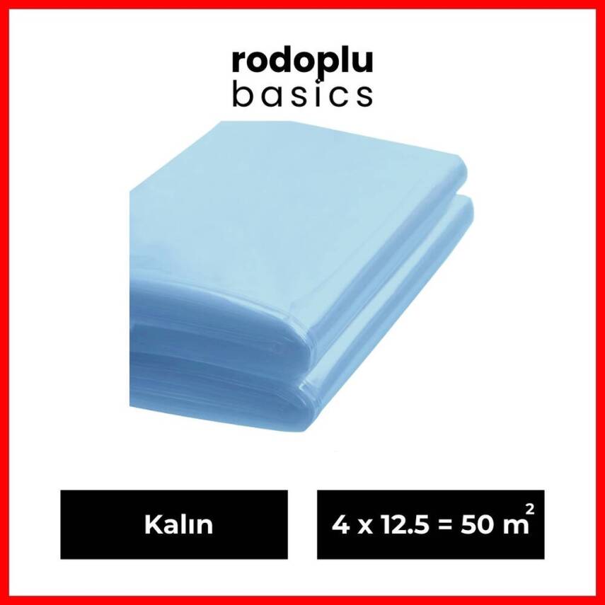 Rodoplu Basics Hışır Örtü, Naylon, Boya Badana ve Zemin, Kalın, 50 m² - 1