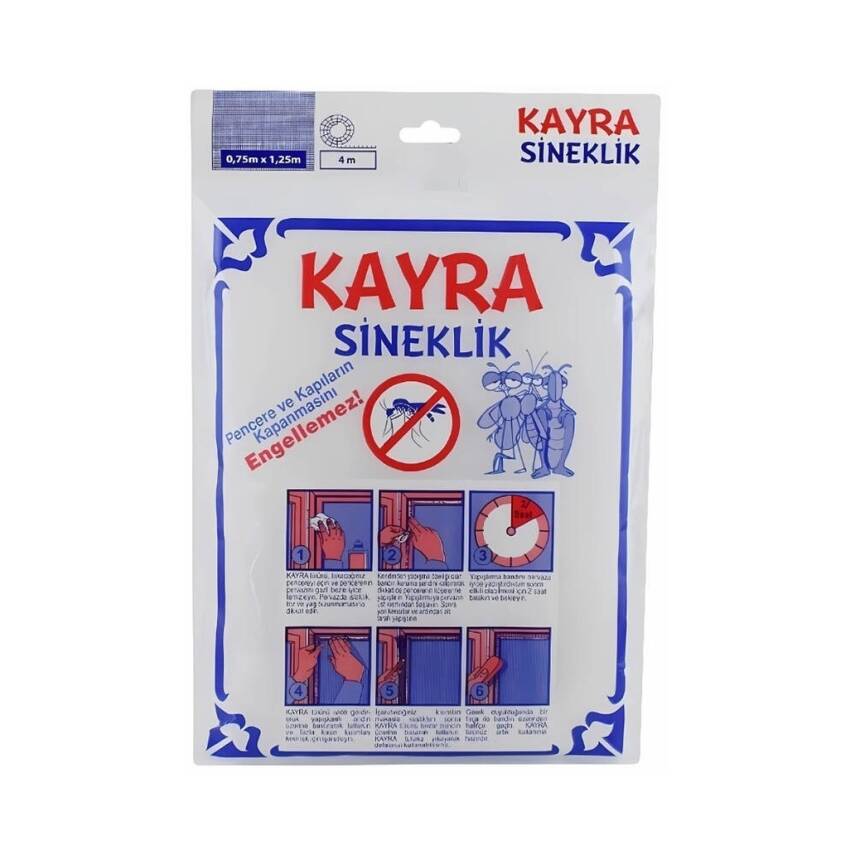 Rodoplu Basics Tül Sineklik, Kapı - Pencere'ye Takılabilir, 75 x 125cm - 1