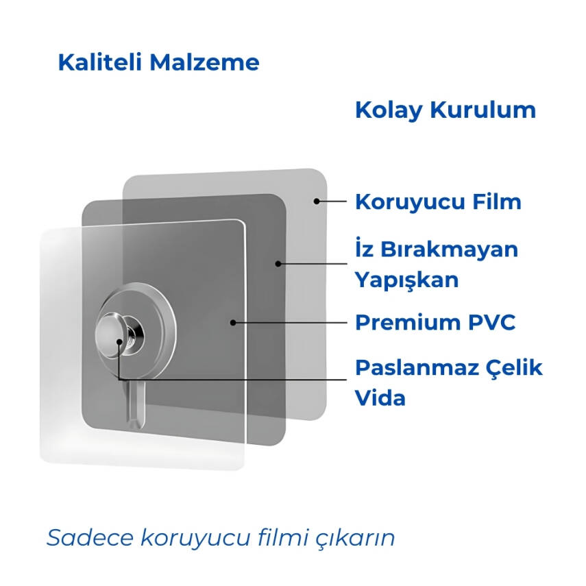 Rodoplu Basics | Ultra Güçlü Vantuzlu Askı - 4