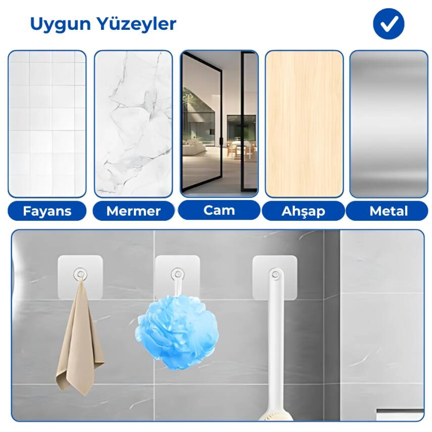 Rodoplu Basics | Ultra Güçlü Vantuzlu Askı - 8
