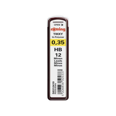 Rotring Kalem Ucu 0.3 mm HB – Yüksek Polimer, 12’li Uç Kutusu - 1