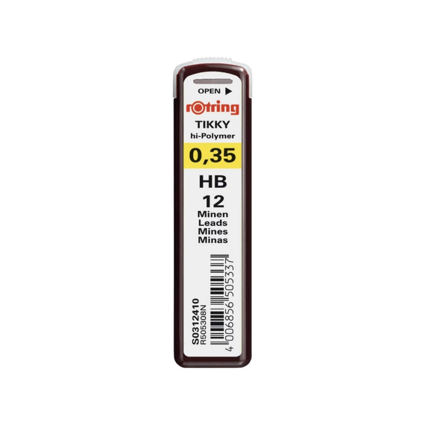 Rotring Kalem Ucu 0.3 mm HB – Yüksek Polimer, 12’li Uç Kutusu - 1