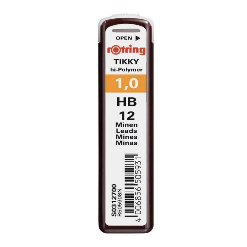 Rotring Kalem Ucu 0.9 mm HB, Yüksek Polimer, 12’li Uç Kutusu - 1