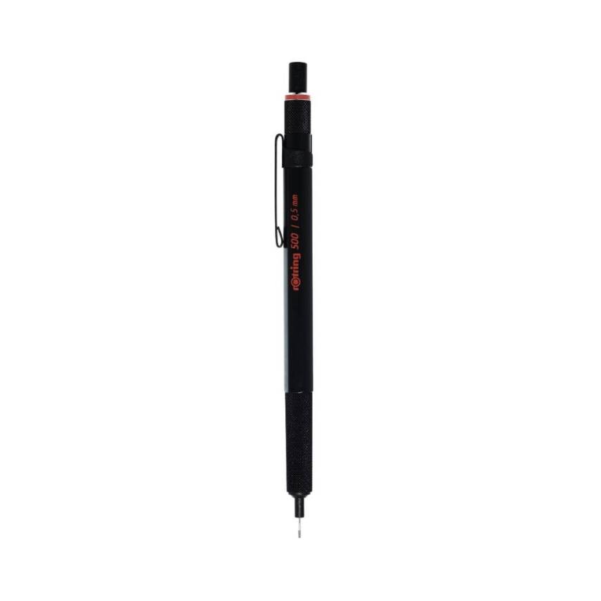 Rotring 500 Versatil Kalem 0.5 mm, Teknik Çizim, Metal Uçlu, Siyah - 1