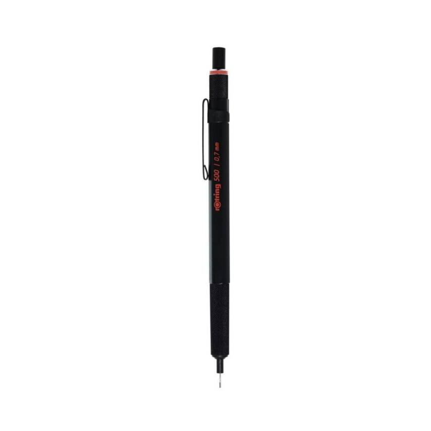 Rotring 500 Versatil Kalem 0.7 mm, Teknik Çizim, Metal Uçlu, Siyah - 1