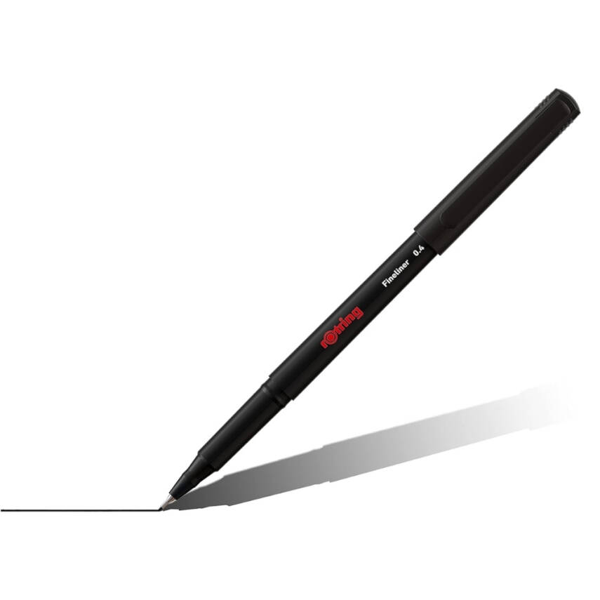 Rotring Fineliner Keçeli Uçlu, 0,4 mm, Karışık Renkli 10'lu, Dayanıklı - 4