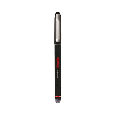 Rotring Roller Kalem,0.7 mm, Siyah, Hızlı Kuruyan Mürekkep, ABS gövde - 1