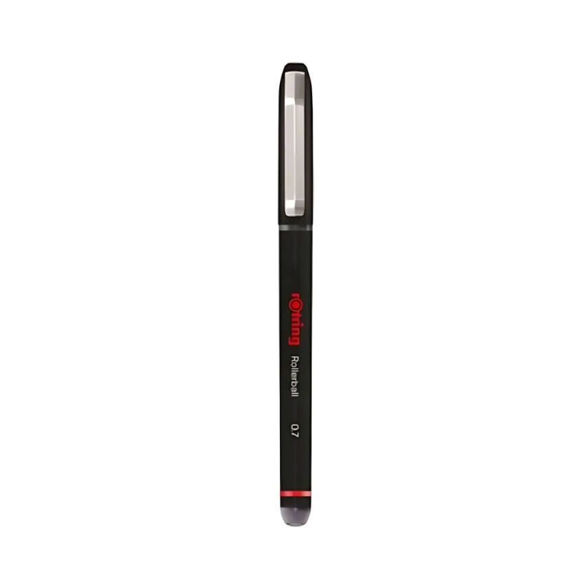 Rotring Roller Kalem,0.7 mm, Siyah, Hızlı Kuruyan Mürekkep, ABS gövde - 1