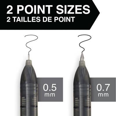 Rotring Roller Kalem,0.7 mm, Siyah, Hızlı Kuruyan Mürekkep, ABS gövde - 4
