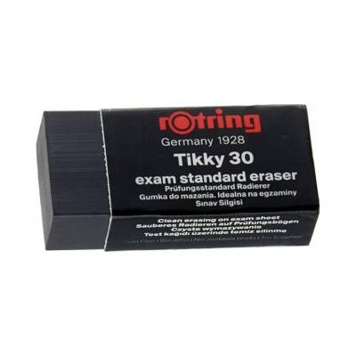 Rotring Tikky 30 Sınav Silgisi, Tozsuz ve İz Bırakmayan Silme, Siyah - 2