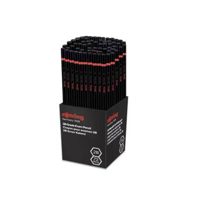 Rotring Sınav Kurşun Kalemi, 12 Adet, 2B, Altıgen Gövde, Dayanıklı Uç - 2